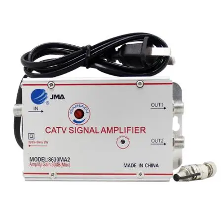 New 2/3/4/6/8 Way 20db CATV TV Antenna Signal Amplifier Booster Splitter US Plug AMP Splitter Home TV Equipments 45Mhz to 860MHz