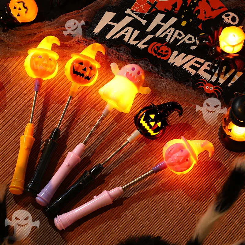 Luz de atmósfera de decoración de linterna de calabaza de Halloween