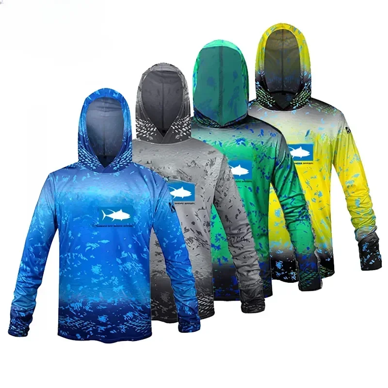 Fishing Jerseys Breathable Hooded Popular Fishing Clothing Windproof With 2023 Newest Men's Sun Protective