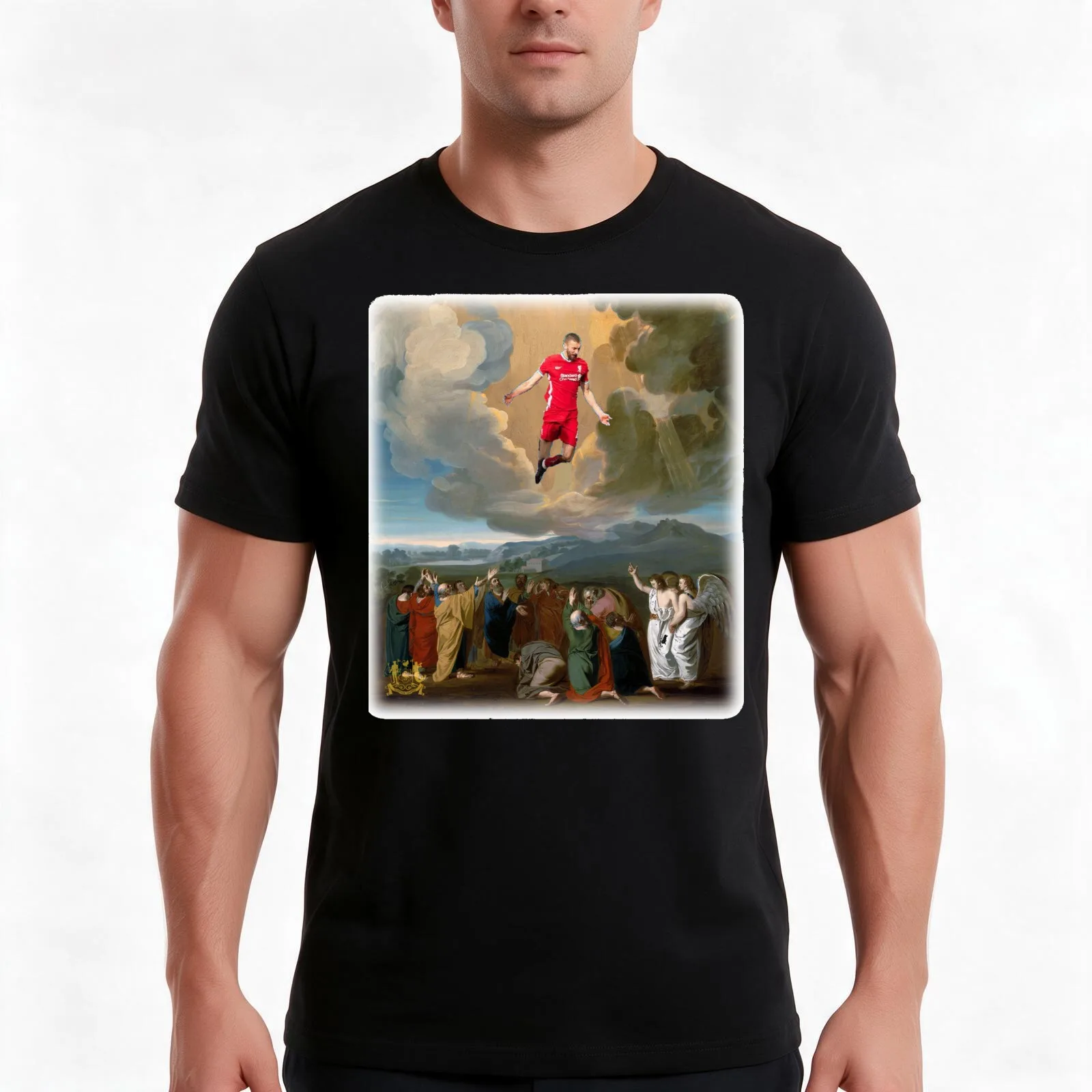 Ascension Sunday T-Shirt, Summer Casual Cotton Tee, Oversized Streetwear Tops, Vintage Graphic Print, Loose Fit Short Sleeve