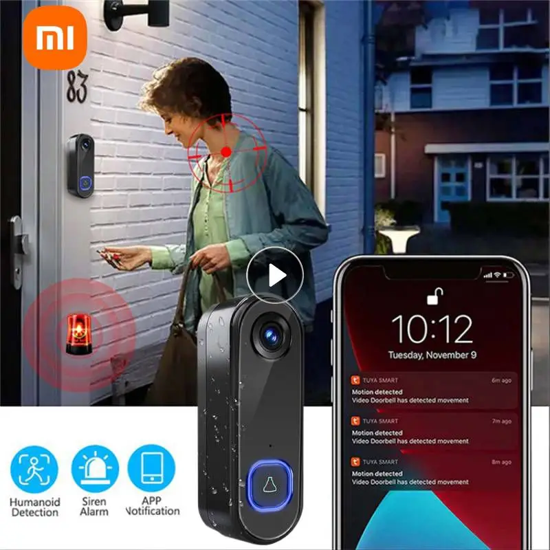 

Wireless Doorbell WiFi 1080P Camera Security Door Bell Video Intercom Smart Home Monitor Night Vision Waterproof Alexa