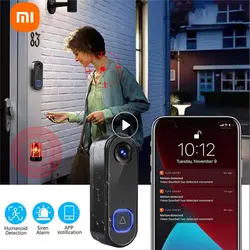 Wireless Doorbell WiFi 1080P Camera Security Door Bell Video Intercom Smart Home Monitor Night Vision Waterproof Alexa