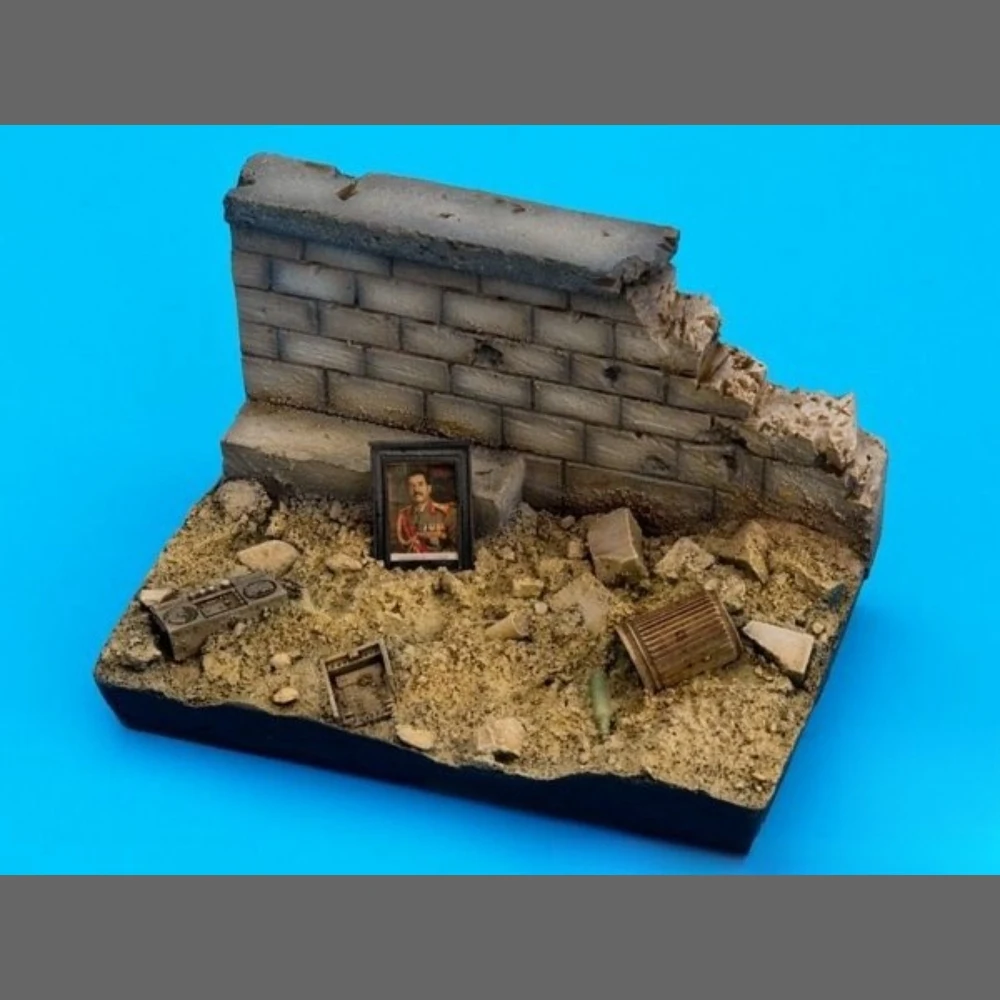 Kit de maquette en résine non peinte, thème militaire, spam de rue en ruine iraquienne, GK non assemblé et non peint, 1/35