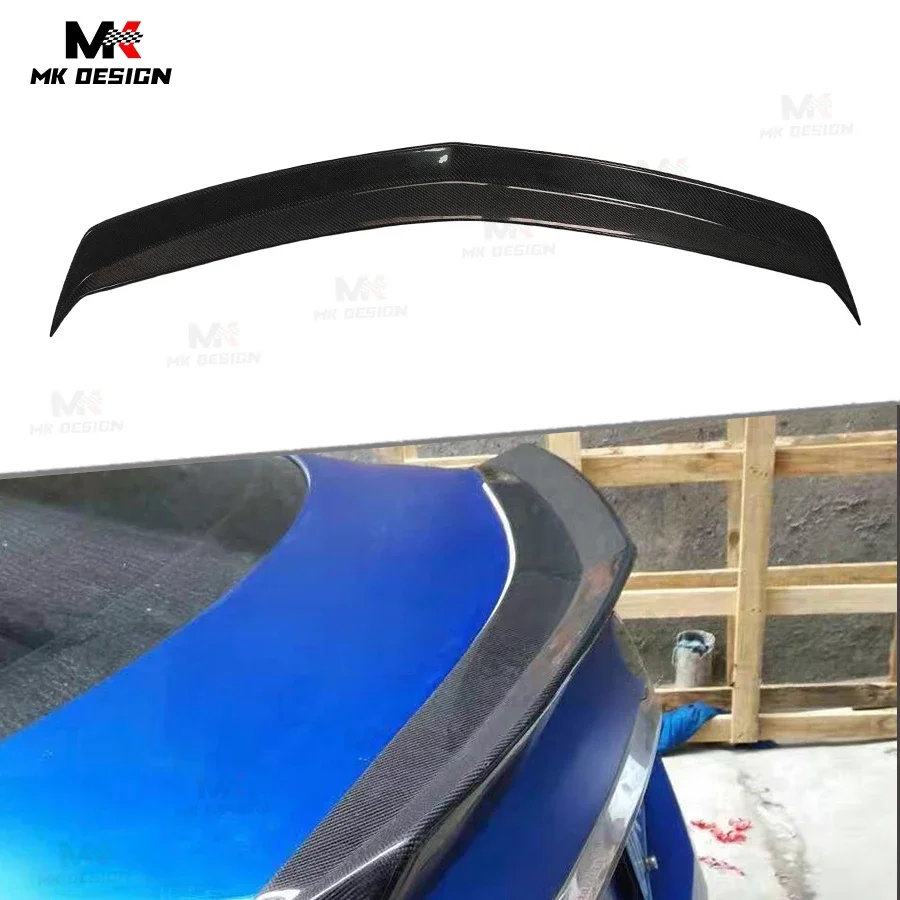 CTS Style Carbon Fiber Rear Spoiler For Cadillac CTS Sedan 4 door 2014-2016 Rear Trunk Lip Spoiler Wing Car Accessories