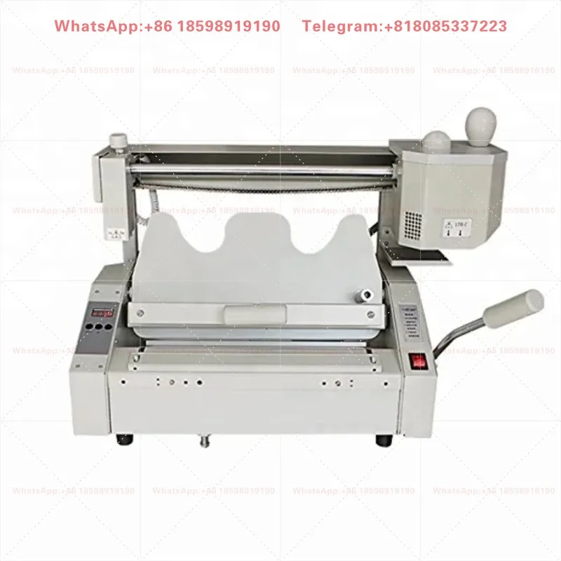 Desktop book cover making machine hot melt glue book binding machine