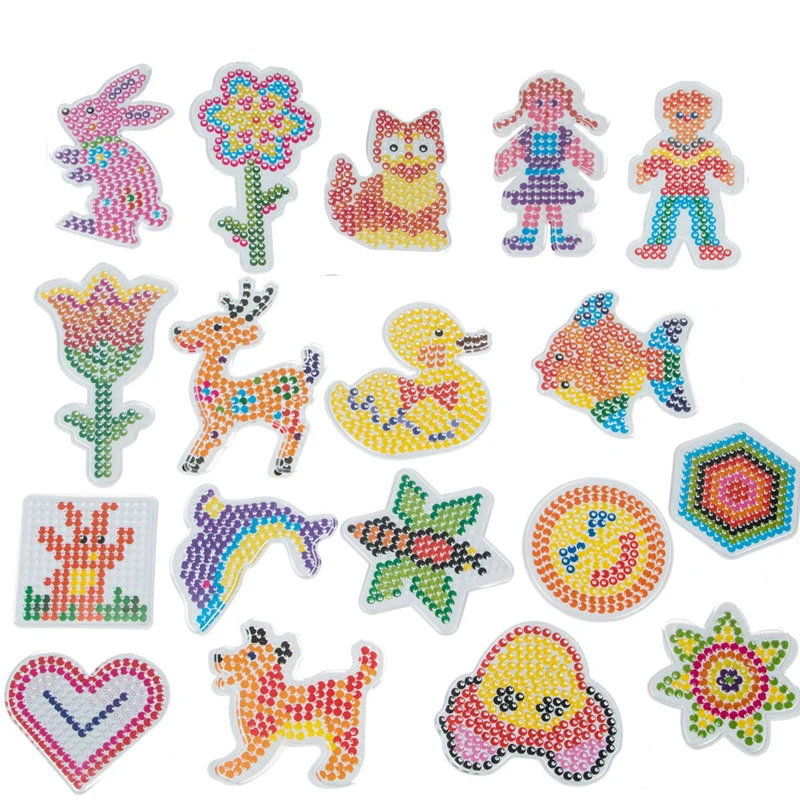 5mm Beads Pegboard 1pcs Template Iron Beads for Kids Hama Beads Diy Puzzles High Quality Perler Beadbone Handmade Gift Toy