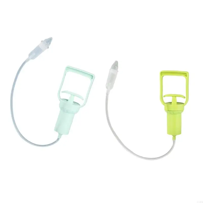 L8RB Infant Nasal Aspirator Portable Hand Pulled Nose Sucker Soft Silicone Cleaner Easy to Operate and Carry for Baby