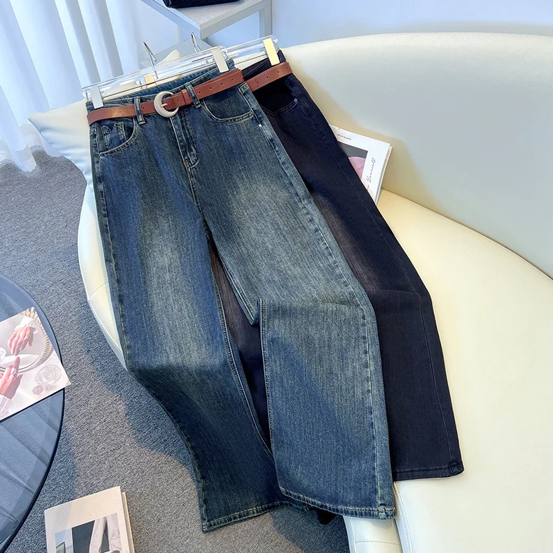 

Flared Jeans for Women, Autumn Hot-Selling Elastic Petite Pants, Versatile High-Waisted Slimming Flared Pants