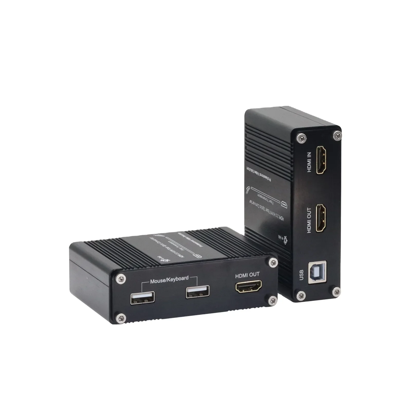 

2026 4K 60Hz HDMI KVM USB over Fiber Extender OM3/4 Multimode LC Fiber 300 Meters 4k hdmi extender over fiber