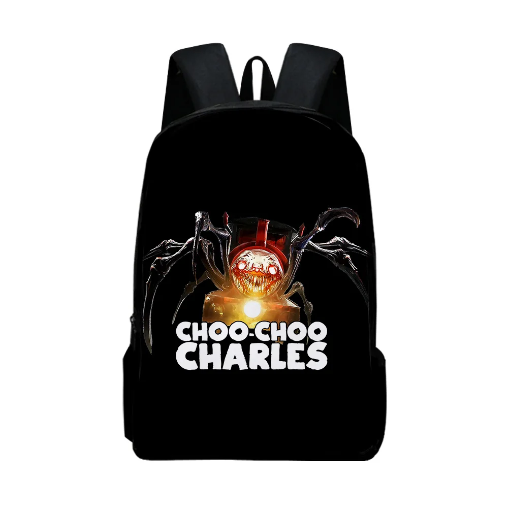 Harajuku Popular Choo-Choo Charles Notebook Backpacks pupil School Bags 3D Print Oxford Waterproof Boys/Girls Laptop Backpacks