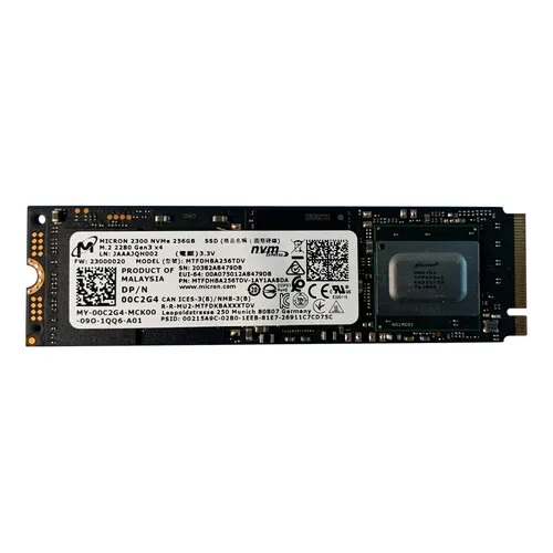 

Dell 0C2G4 Solid State Drive - 256 GB - PCIe Express NVMe 30 x4 - M2 2280 - 150 TBW - RoHS Compliant - Used-Like New