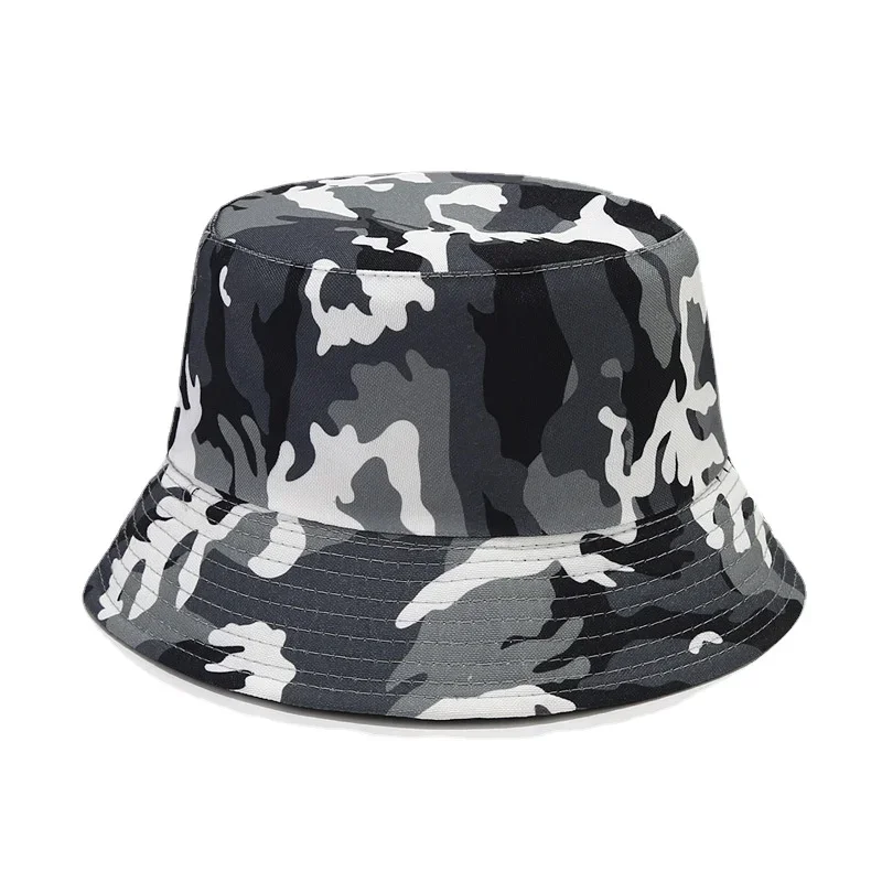 Camouflage Print Bucket Hats Men Women Kid Summer Outdoor Ports Sunscreen Panama Man Fishing Fisherman Caps Beach Travel Sun Hat