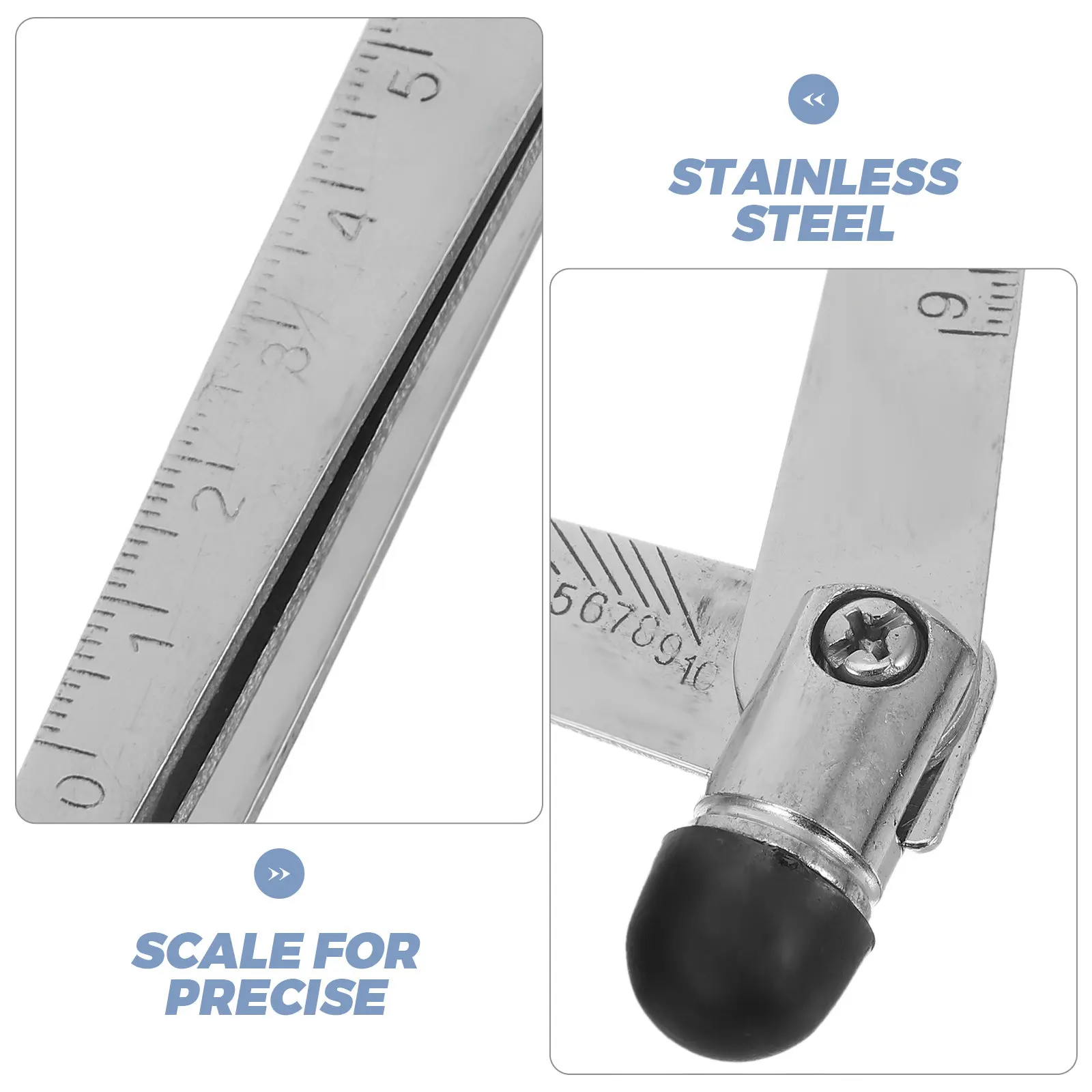 Precision Stainless Steel Auscultation Reflex Hammer Featuring Integrated Scale for Accurate Neurological Diagnostics Portable