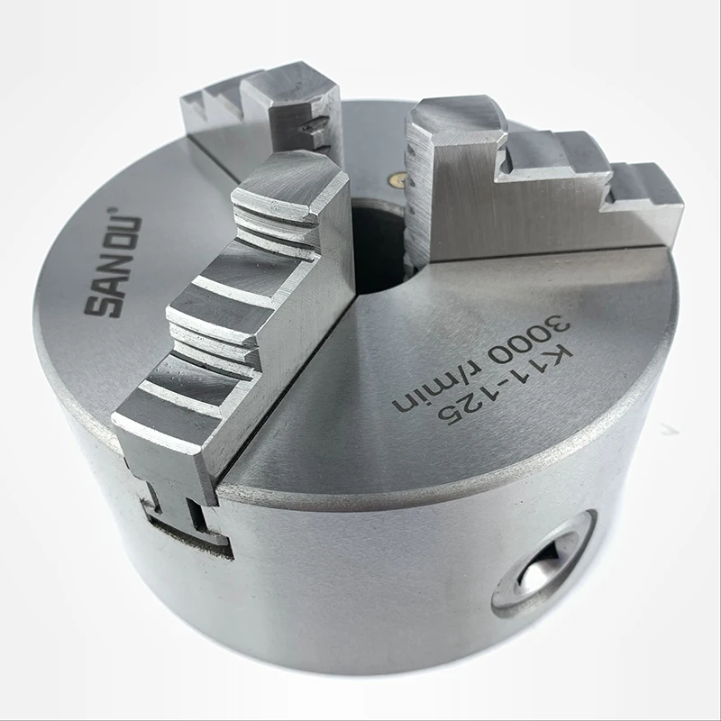 SANOU Brand 3 Jaw Self-centering Chuck K11-125 With Big Bore 38mm Metal Lathe Chuck