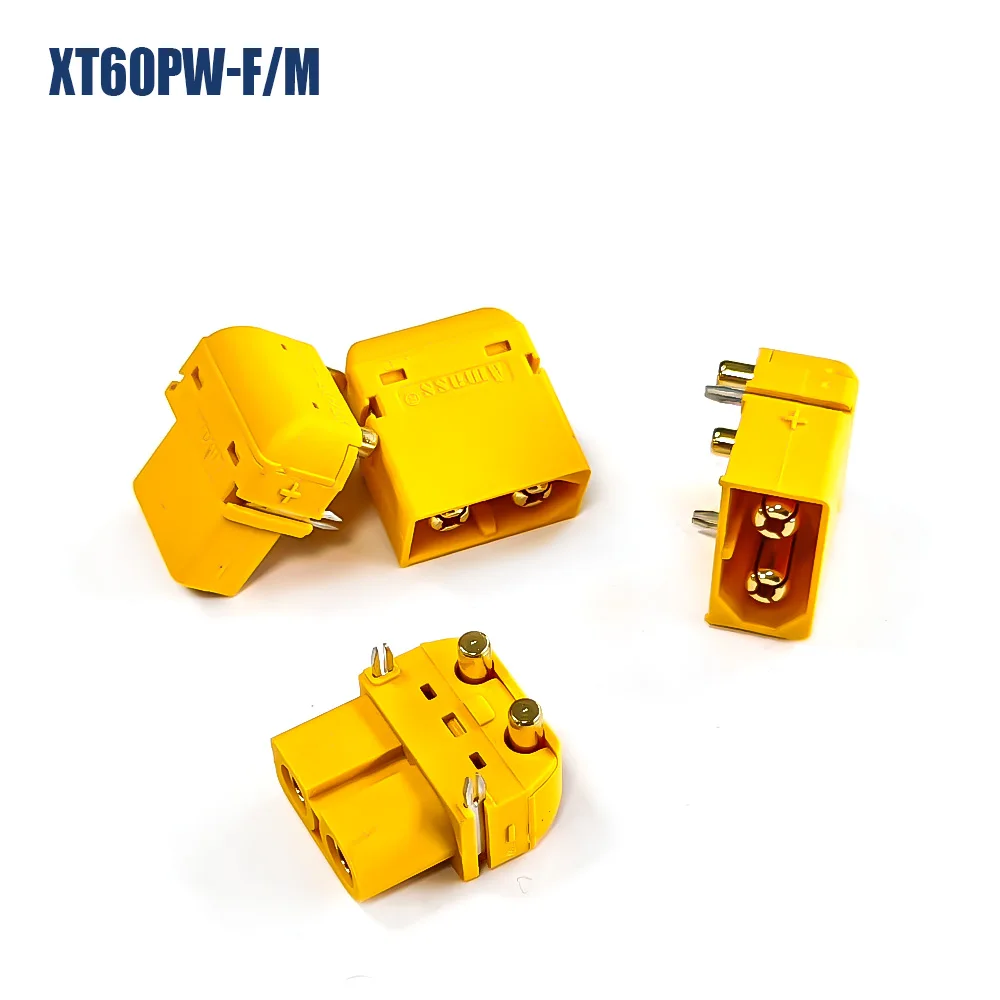 Amass XT60PW Plugs 10/20/50 Pairs Male Female Brass Gold Connectors for Car/Plane Toy Remote Control Toy Spare Parts