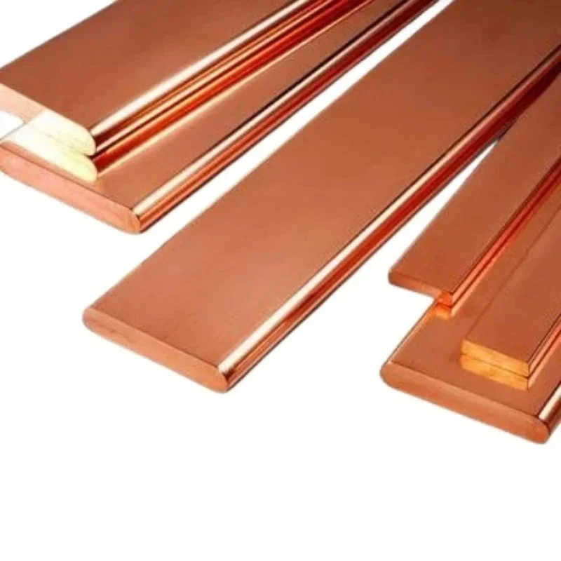 C10200  copper bar flat busbar grounding C1100 tin plated purple Cu processing customized punching