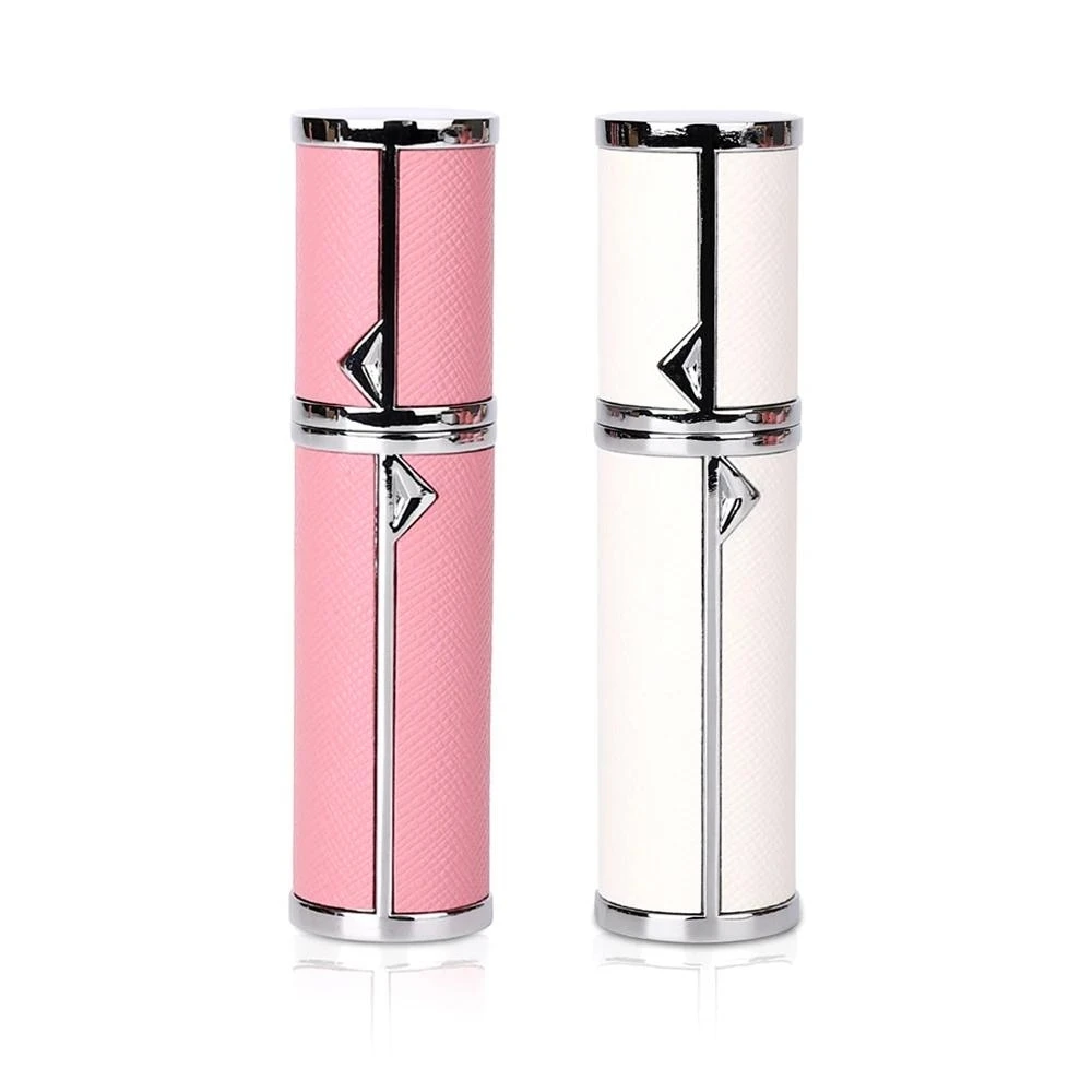 

TonkinTen 5ml Refillable Perfume Atomizer Luxury travel bottom refill leather perfume bottle（pack of two）