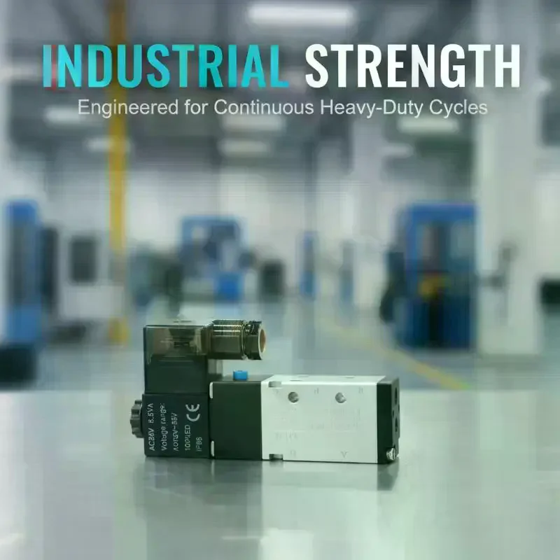 Pneumatic Electric Solenoid Valve 4V210-08 5 Way 2 Position Control Air Gas Magnetic Valve 12V 24V 36V 220V 380V Hose Fittings