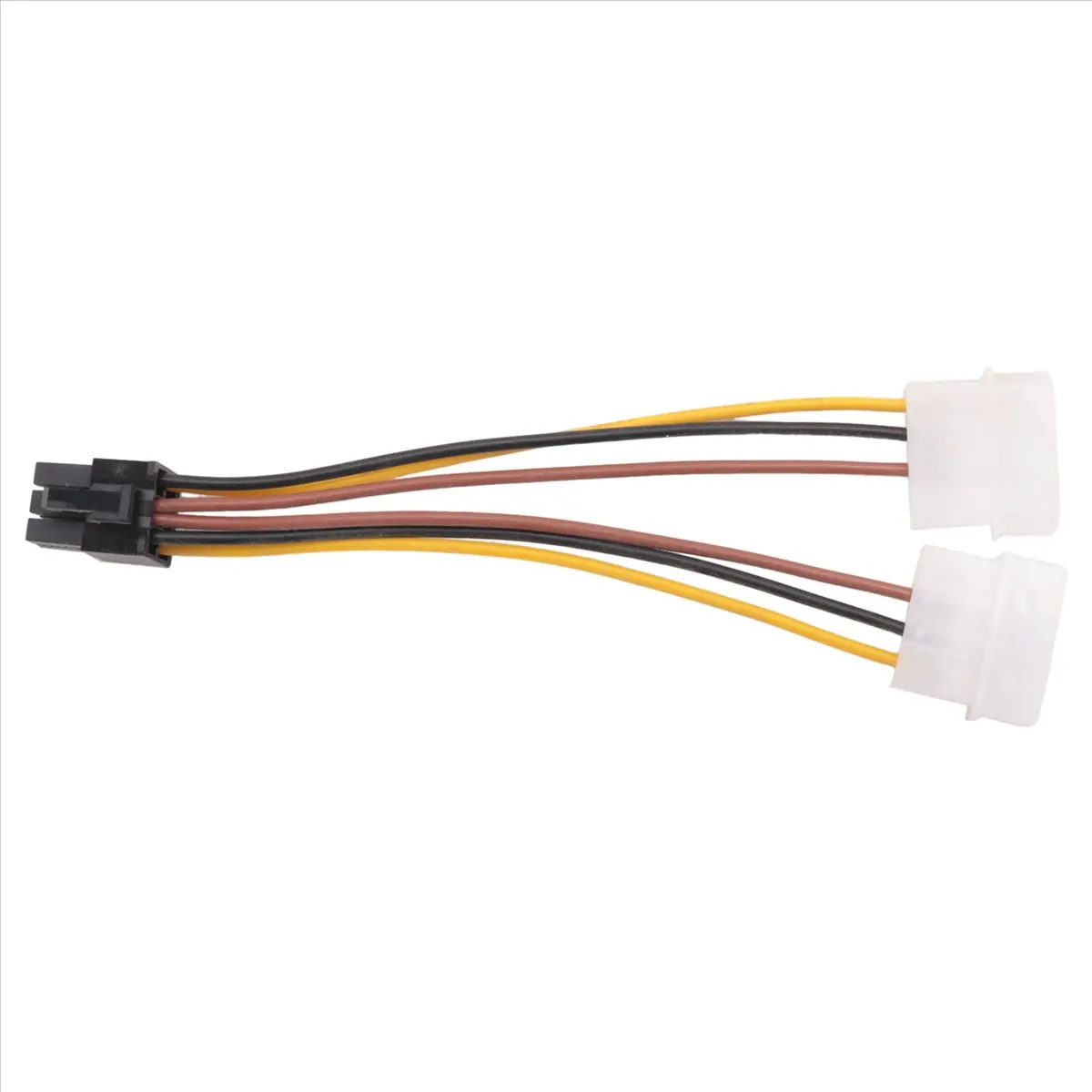 Persevering- A Dual 4-Pin Molex IDE to 6 Pin PCI-E Graphic Card Power Connector Cable Adapter