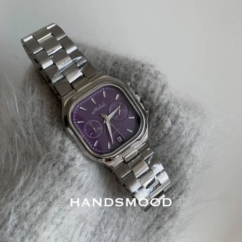 Montre à quartz multi-style pour femme, bracelet en alliage étanche, bracelet de perles, horloge violette, cadeau d'amant pour fille, mode premium, 2022