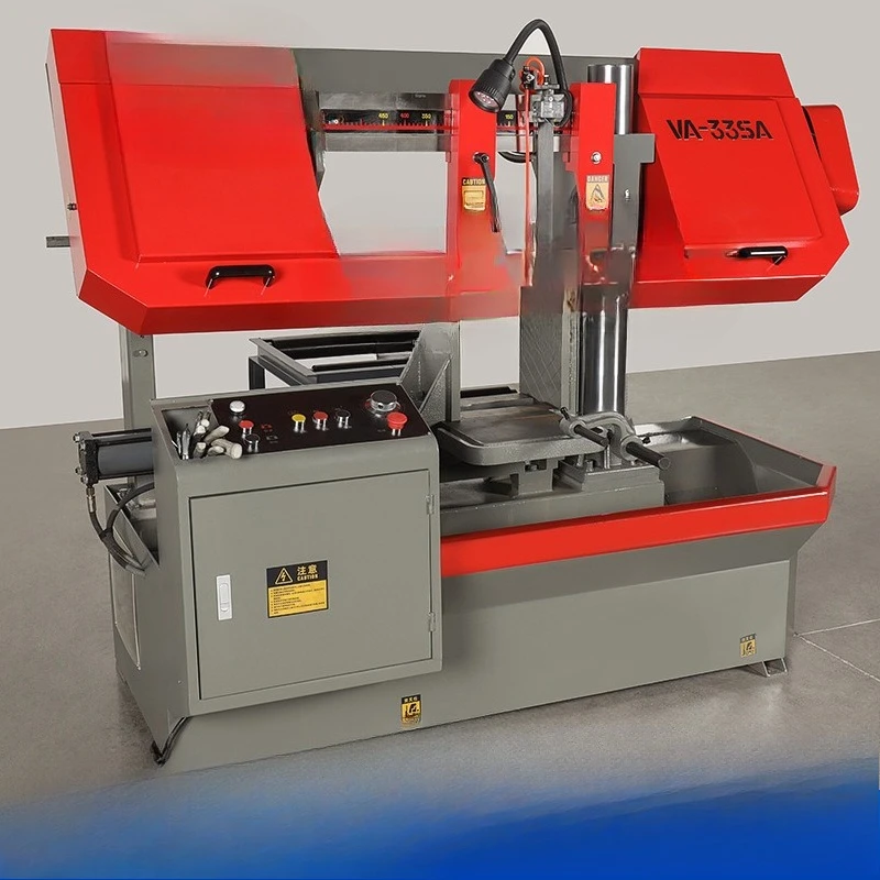 Band sawing machine Single column horizontal band sawing machine Sawing aluminum bar angle steel sawing machine