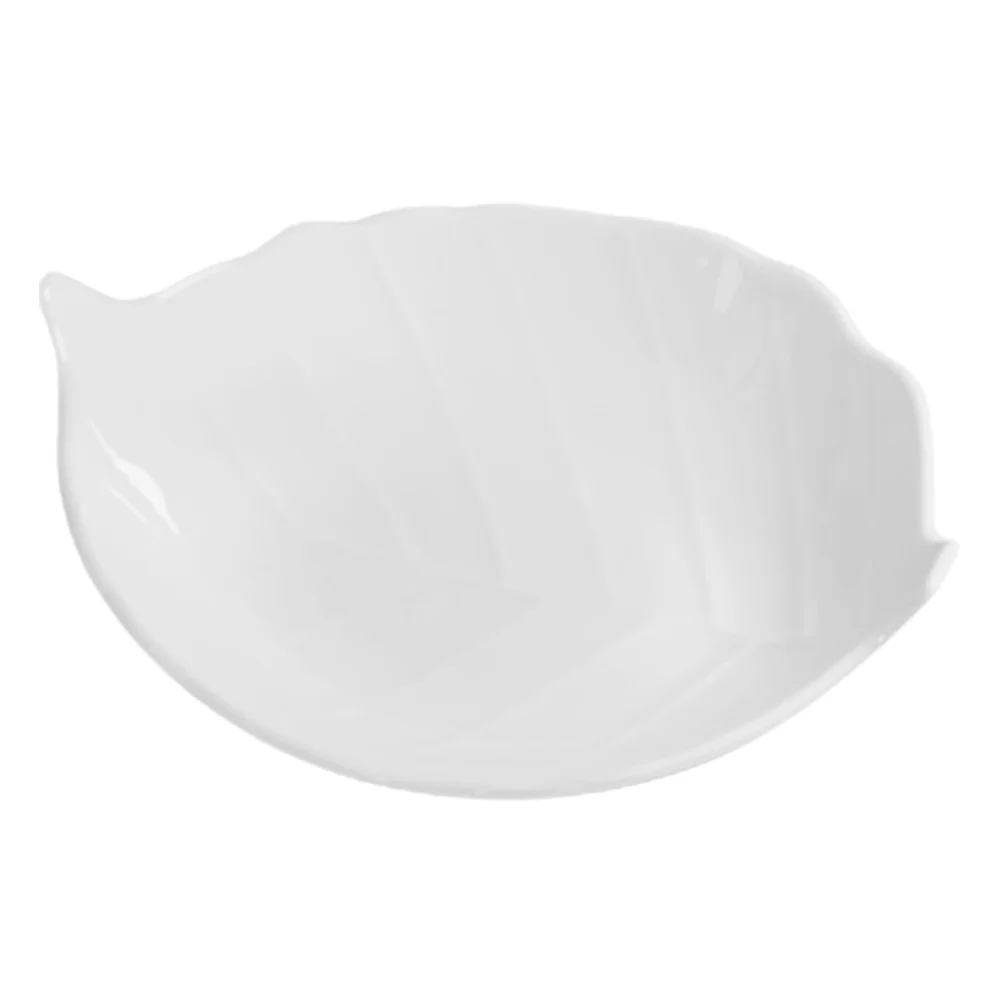 

Leaf Shape Ceramic Serving Tray for Dessert Fruit Snack Display Home Party Decorative Tabletop Plate Reusable Dry Food Candy