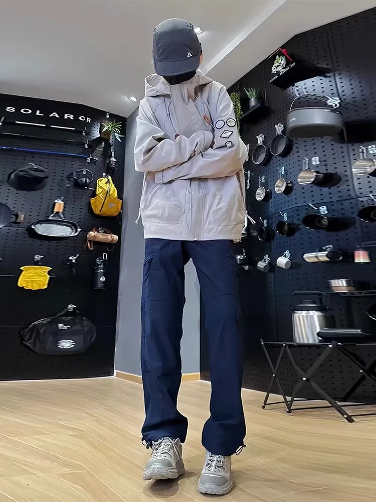 

Men's Tee-Proof Soft ell Cargo Pants Autumn Spring Straight Leg Workwear Hiking Mountain Climbing Trousers