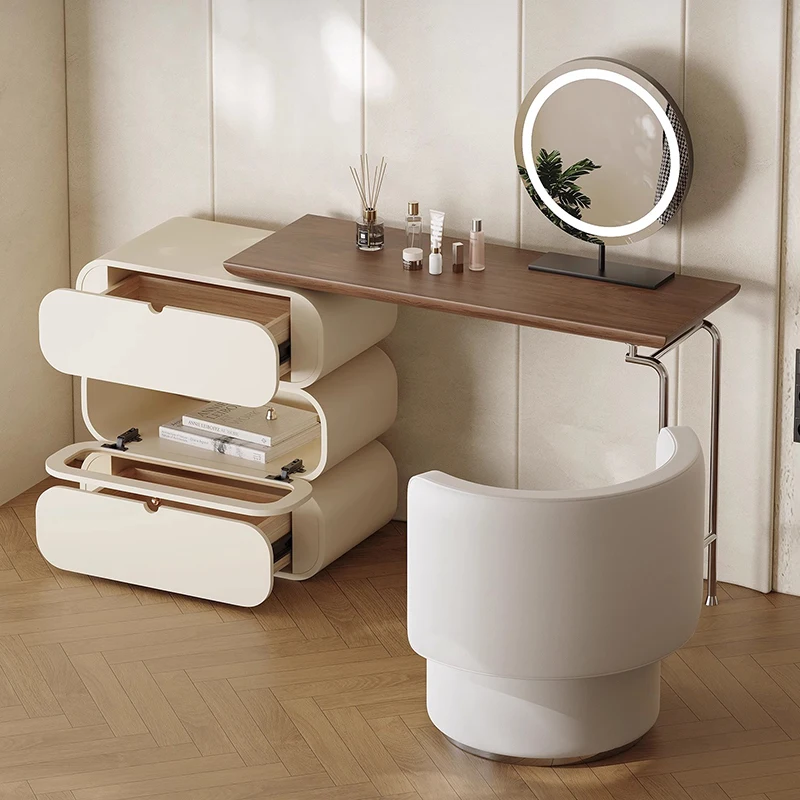 Modern Makeup Vanity Table Drawers Storage European Cosmetics Dressing Table Bedside Stool Comoda Pra Quarto Trendy Furniture