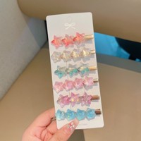 Cute Colorful Star Shape Hairpins Sweet  Headband Side Hair Clips Barrettes Fashion Hair Accessories Women Girls Hair Decoration