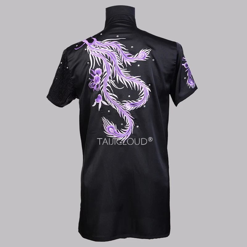 زي الووشو المطرز بتصميم جديد من Dragon Phoenix - زي مسابقة الترتر القابل للتخصيص لأداء القبضة الطويلة والشباب #4