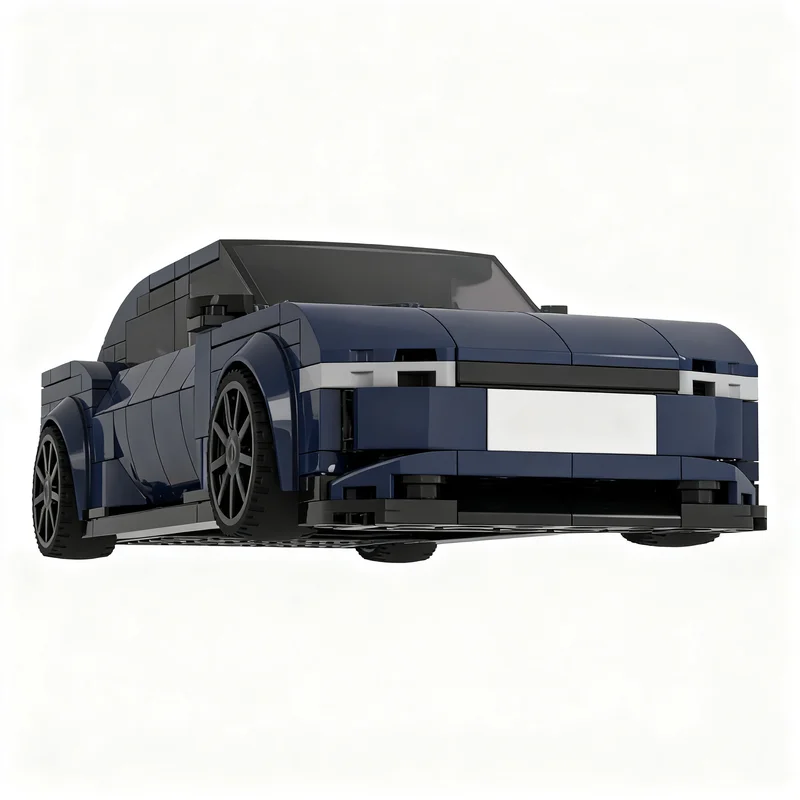 406pcs MOC Lucid Air 8wide MOD City Champions Model Building Blocks Toy DIY Brick Education Birthday Collection 3D Display Idea