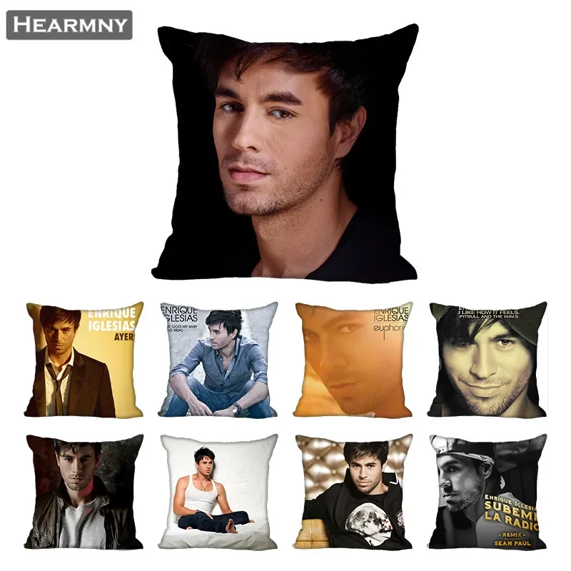 Enrique Iglesias Pillow Case For Home Decorative Pillows Cover Invisible Zippered Throw PillowCase 45X45cm