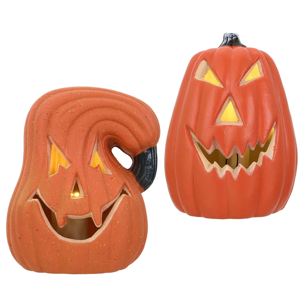

1 set 1 Set Halloween Pumpkin Led Lamp Decorations Party Home Festival Supplies Desktop Ornament Lights Pumpkin Light Decors