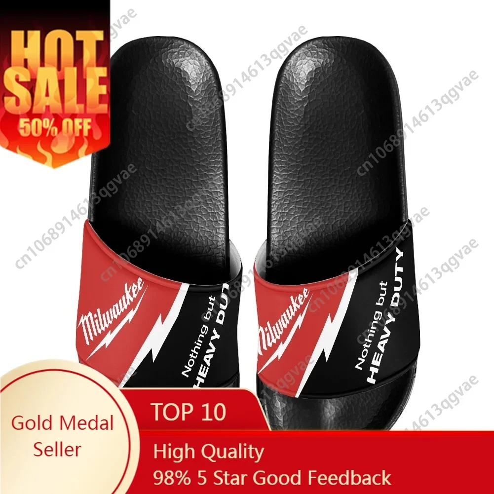 M-MilwaukeeS Nothing But Heavy Duty Slippers Home Water Shoes Men Women Teenagers Beach Pool Sandals Custom Summer Slipper