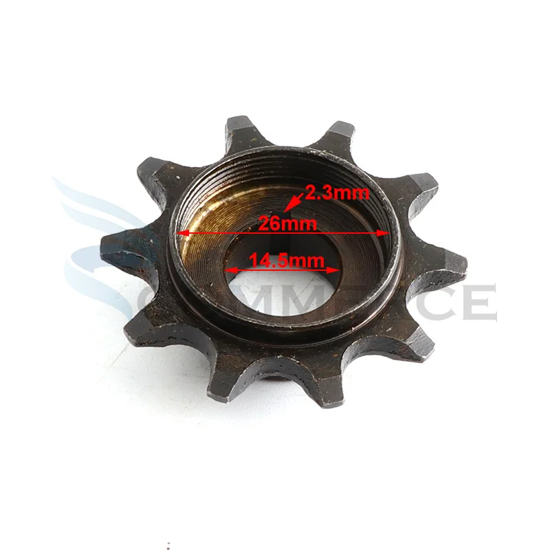 10 teeth Convenient Durable Stable 10T Clutch Gear Drive Sprocket 49cc 66cc 80cc Engine Motorized Bicycle