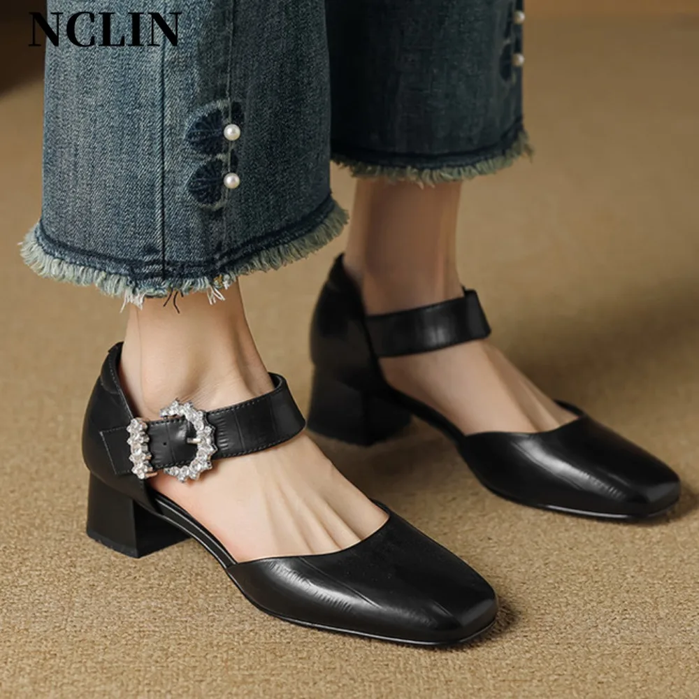 

Bombas De Mujeres Women Sweet White Slip on High Heel Mary Janes Shoes Lady Casual Comfortable Spring Pumps Female Black Shoes
