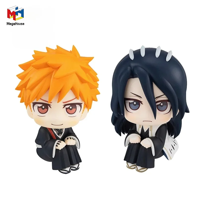 Original Megahouse Look Up BLEACH Kurosaki Ichigo Kuchiki Byakuya Q Version Anime Figure Model Collectible Toy Gifts