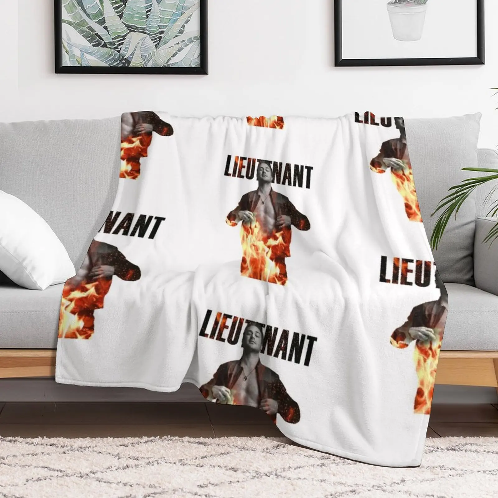 Lieutenant Kelly Severide from Chicago Fire Throw Blanket Vintage funny gift Flannels Blankets