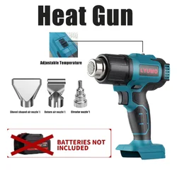 18V/21V Cordless Hot Air Gun, Heat Shrink Gun, Industrial Handheld Electric Heating Gun, Temperature Suitable For MT Battery