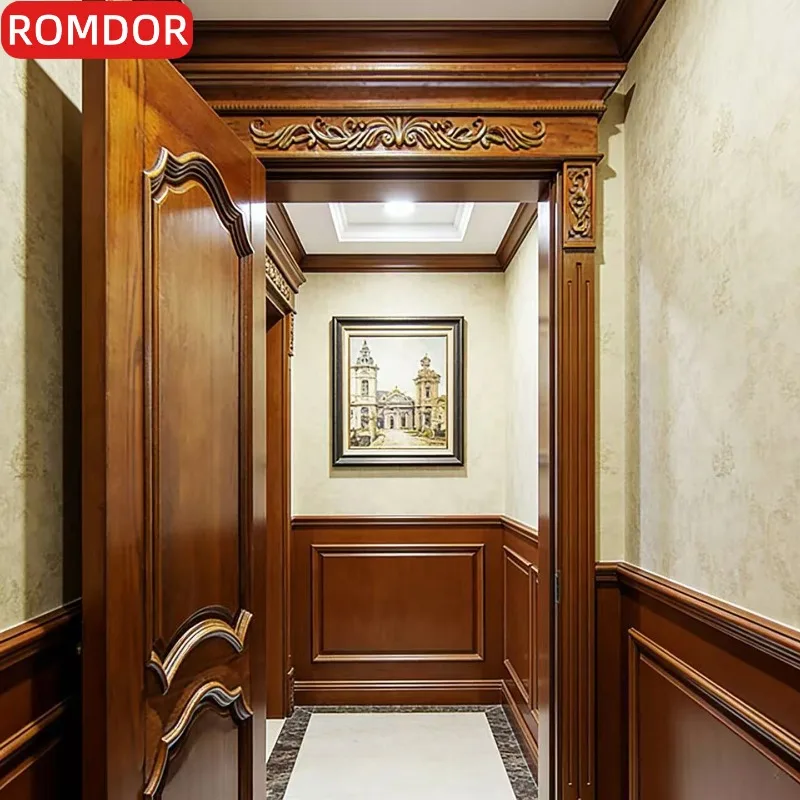 American-European indoor suit, household casement bedroom, kitchen and bathroom waterproof, custom knuckle solid wood, multi-lay