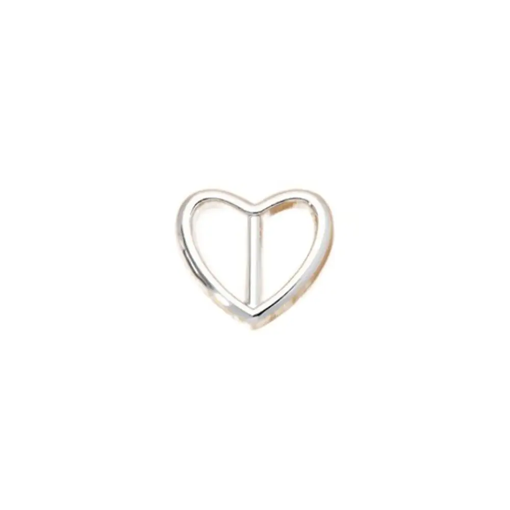 Round Heart Clothing Corner Knotted Buckles Flower Butterfly Waist Adjustment Fixed Snap Silver Hijab Scarf Clip T-shirt Buckle