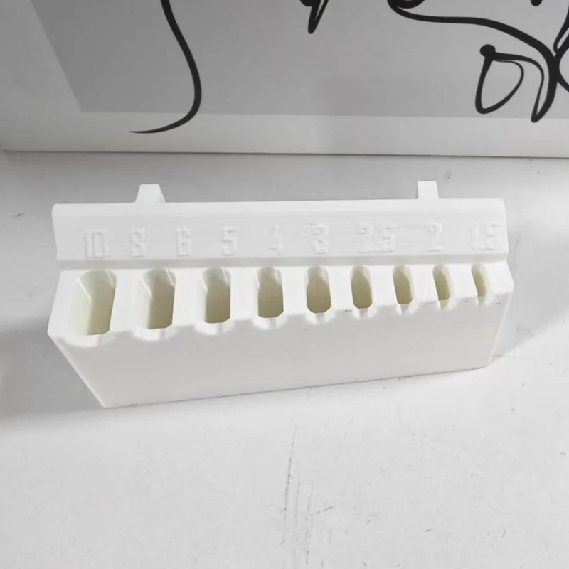 White 3D Printed Pegboard Holders Stores Wrenches And DIY Tool Efficiently