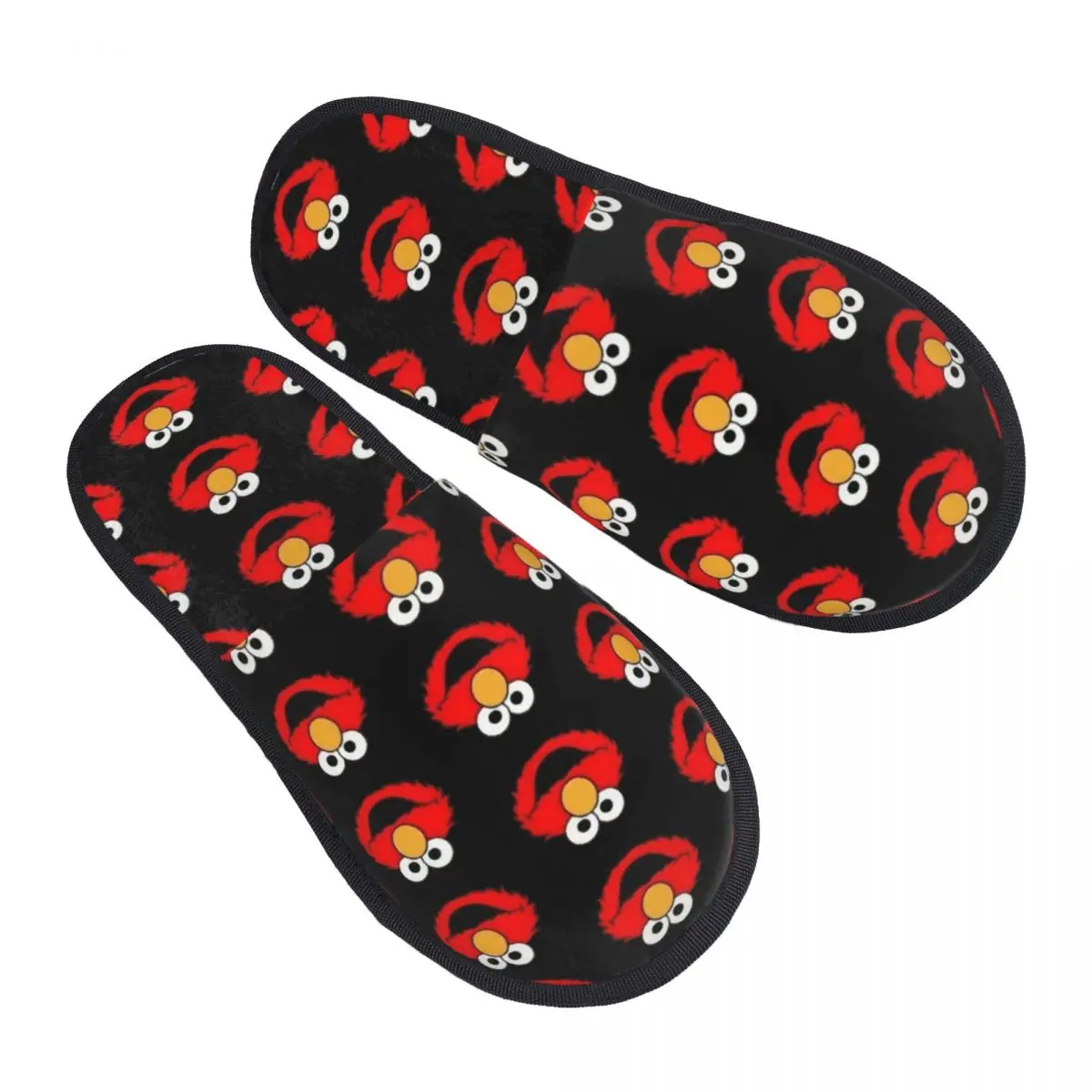 

Мягкие домашние тапочки Custom Cookie Monster ELMO из пены с эффектом памяти для женщин: удобные, теплые, нескользящие