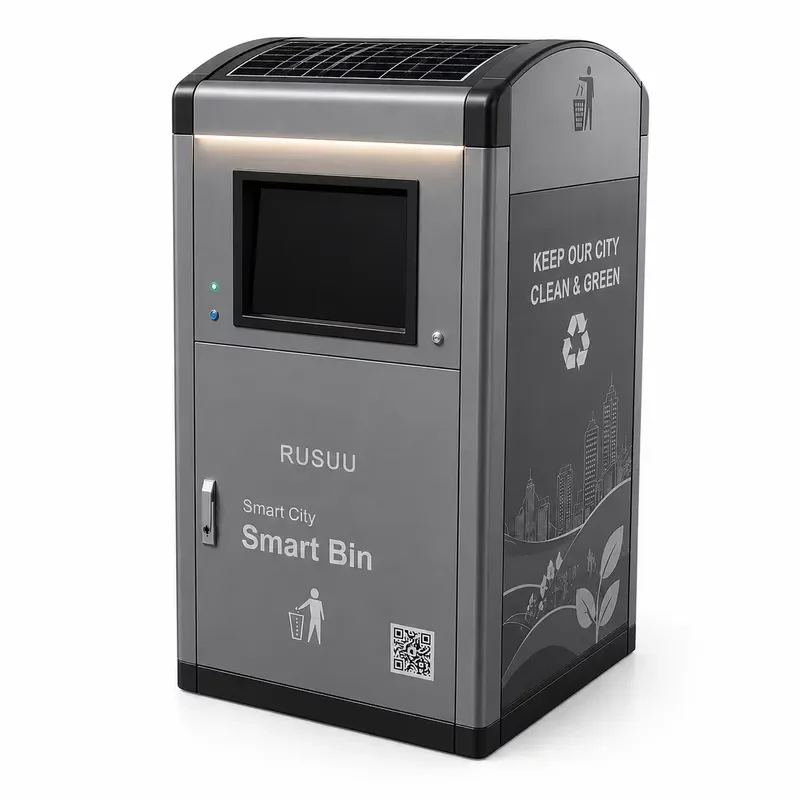 Smart Outdoor Trash Can Contactless Inductive Opening Automatic Sensor Bin Custom Logo Available for Garden Patio Waste
