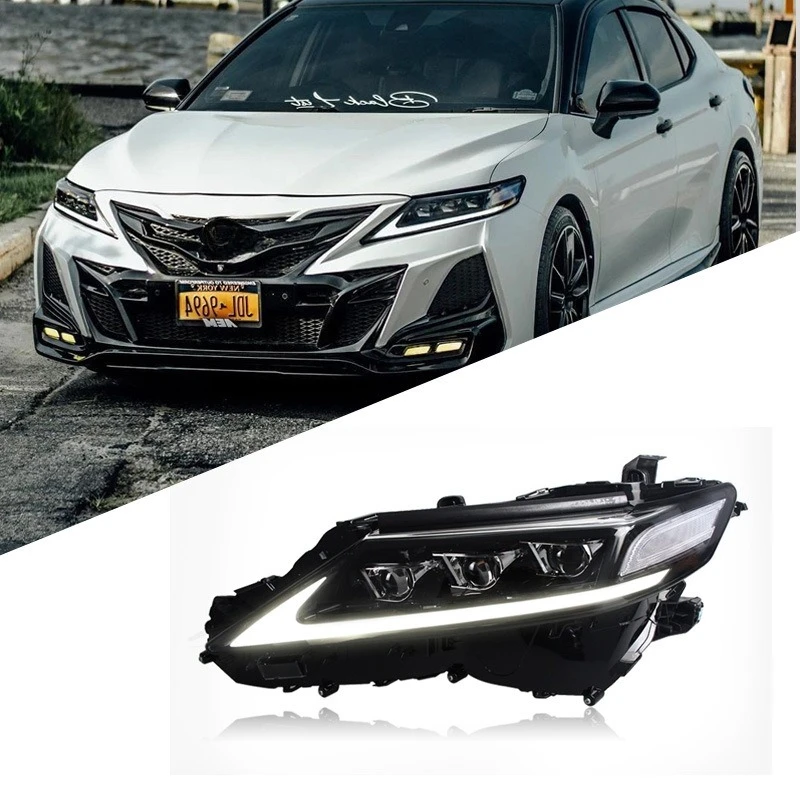 

Suitable for Toyota 18-21 eighth-generation Camry headlight assembly modified LED daytime running light running water turn signa