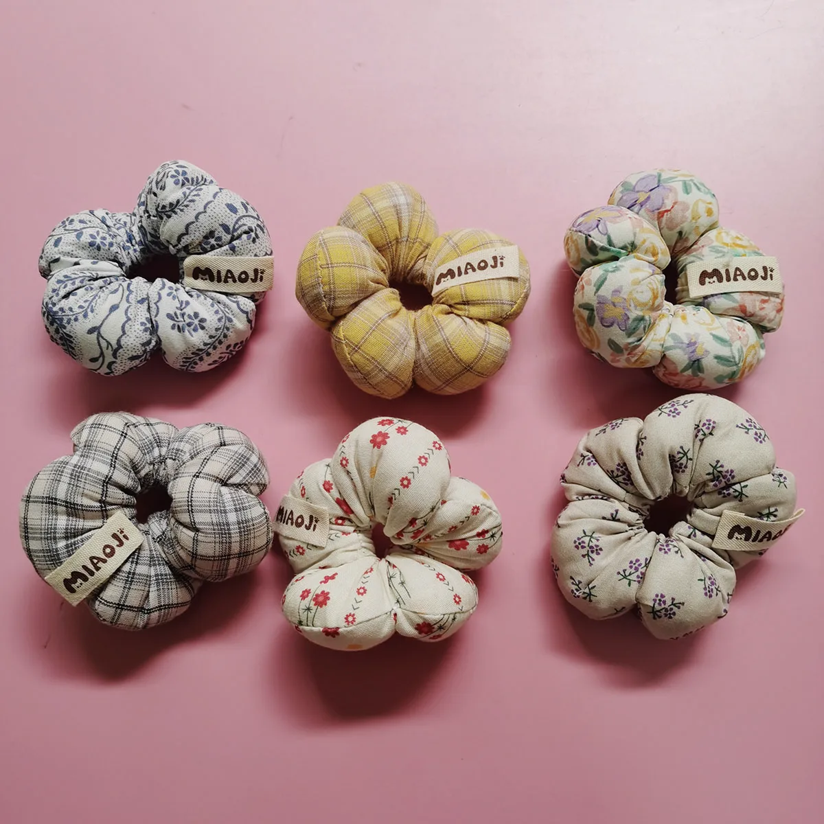 

1Pcs Sponge hair bands, cute flower hair ties, girl's floral hair accessories, and bun hair ties