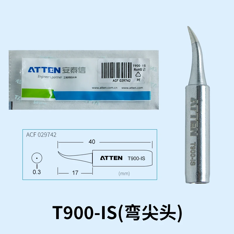1 Piece ATTEN T900 Soldering Tip for AT-936 AT-2065 Weldering Iron Handle