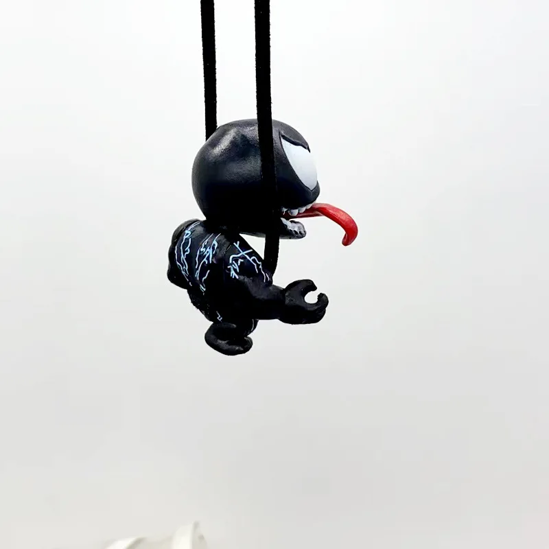 Movie Venom Q Version Action Figure PVC Model kawaii Car pendant decoration Rearview mirror pendant Toys Collectible Gifts