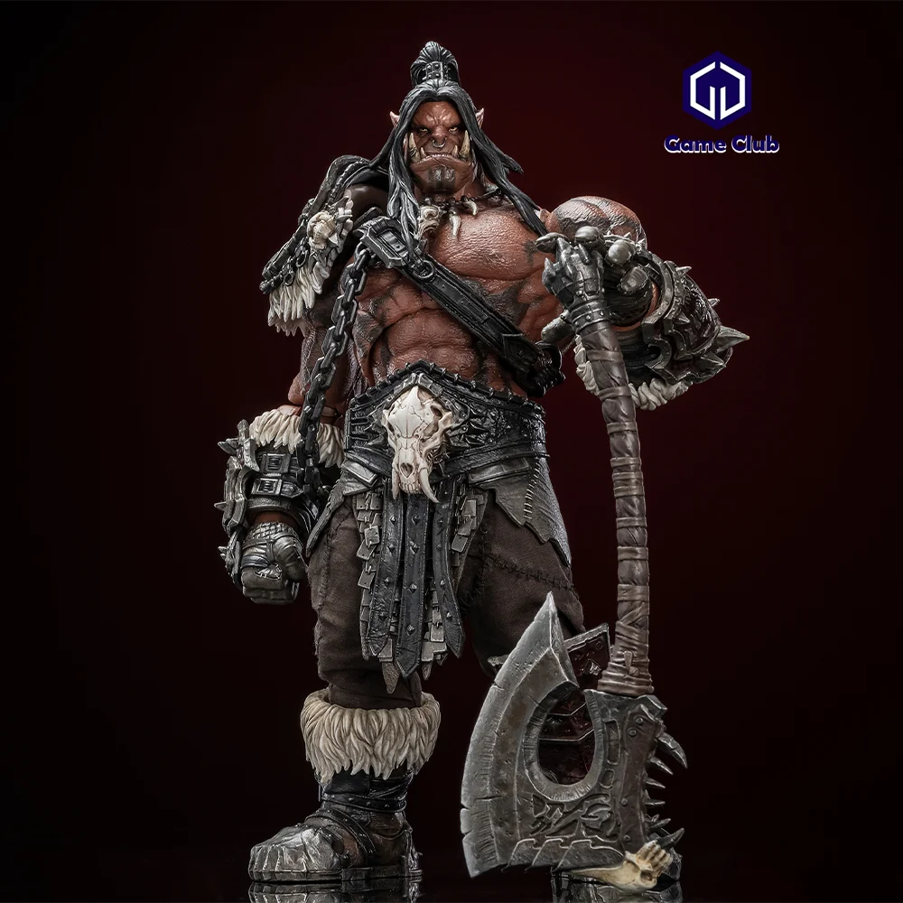 Hero Toys 1/10 Scale Game Character Horde Battle Song Chief Roaring Father Orc Warrior Full Set 21CM Soldier Action Figure Model