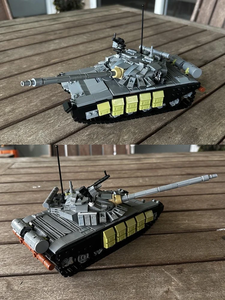 Mymocs MOC Military Main Battle Tank 2016 Version Building Blocks Model DIY Assembly Bricks Toy Gift for Boys